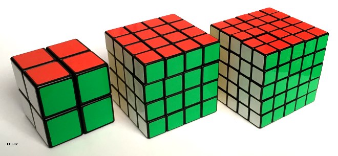 2x2 4x4 5x5 cubes