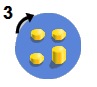 Rubiks Clock puzzle  Notation
